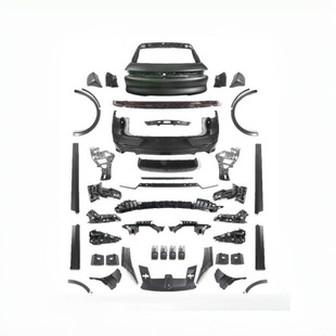 Suitable for Porsche Cayenne Old Model Upgrade to New 9Y0.1 and 9Y0.2 Rear Bumper Kit, Rear Diffuser, and Bumper