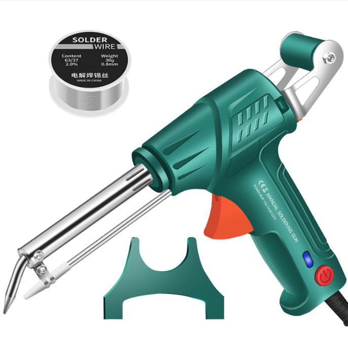 Pistola de soldadura conveniente transfronteriza, tipo de calentamiento externo con interruptor, pistola de soldadura de mano semiautomática multifuncional, soldador doméstico