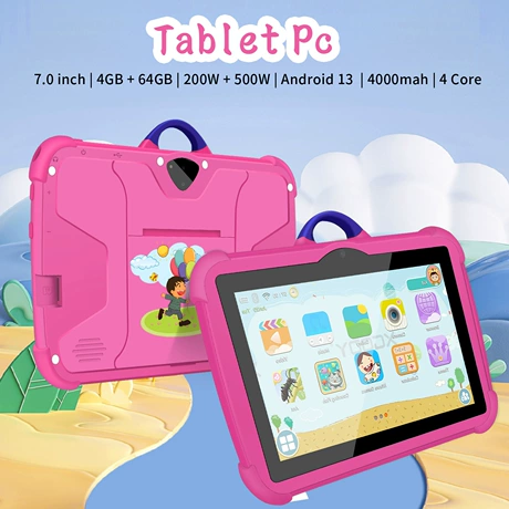 C7 Kidsren's Tablet 7-Inch 6+128 Android 15 Explosion-Proof Screen Ips Wfi Version Global Universal Language Games