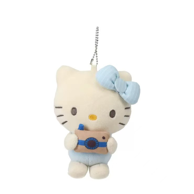 日本の新しいサンリオ共同ブランド平成ホットガールミルクカメラktぬいぐるみガールハートバッグペンダント|undefined