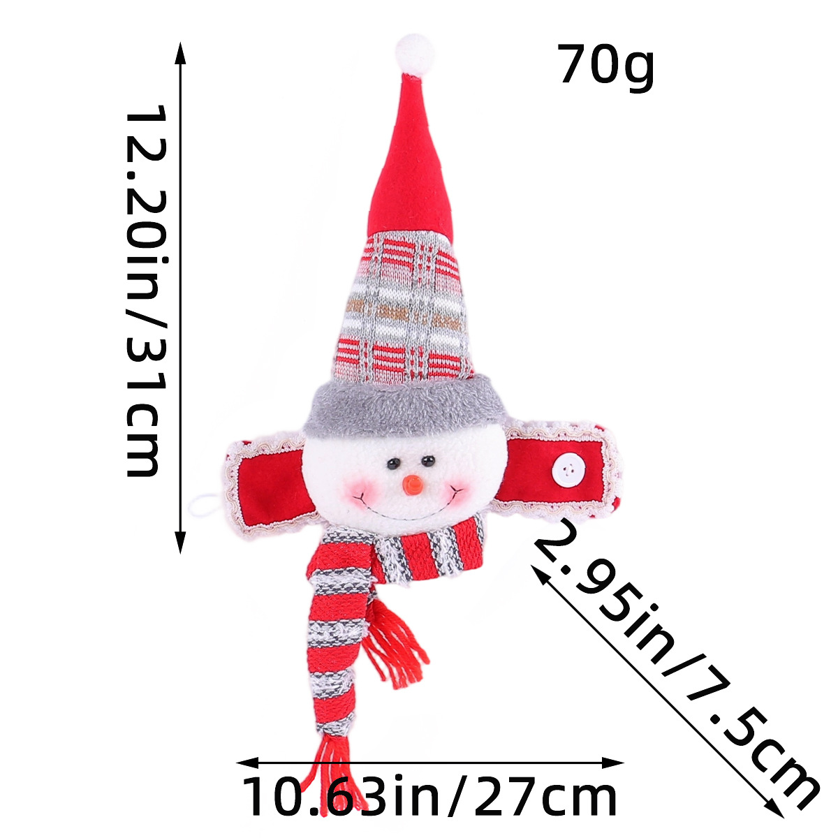 B3-6 눈사람 스타일의 큰 머리 커튼 버클