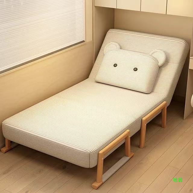 Folding Bed Single Dual-Purpose Multi-Functional Small Apartment Living Room Bedroom Home Folding Sofa Bed Adjustable Companion Bed
