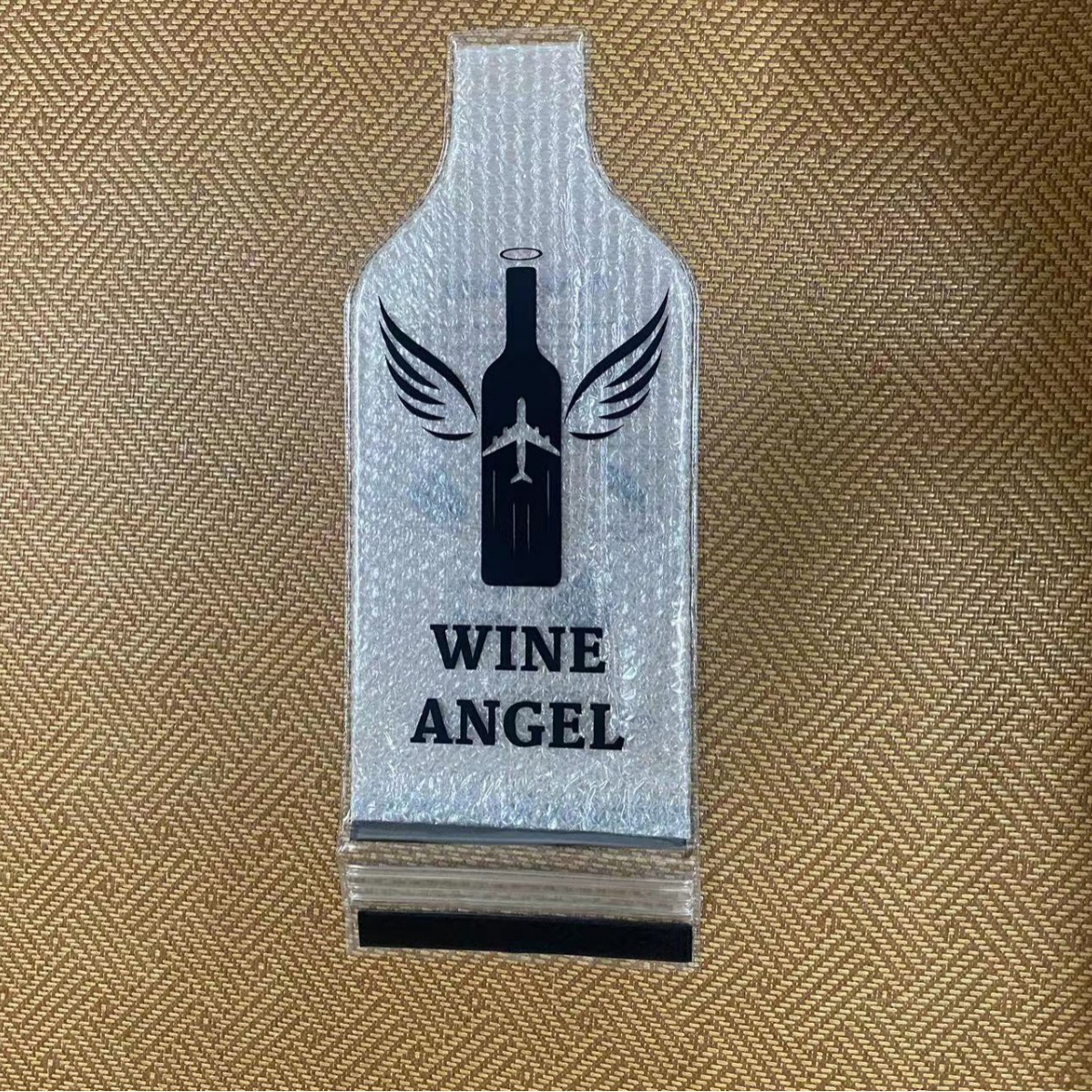 Cubierta protectora de viaje de vino tinto portátil resistente a las caídas a prueba de fugas botella de vino protección expresa bolsa de burbuja bolsa de vino de viaje bolsa de PVC