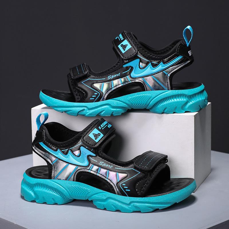 Sandalias para niños 2023 nuevos zapatos de verano para niños zapatos de playa suaves para niños sandalias deportivas con cojín de aire para niños grandes image 1