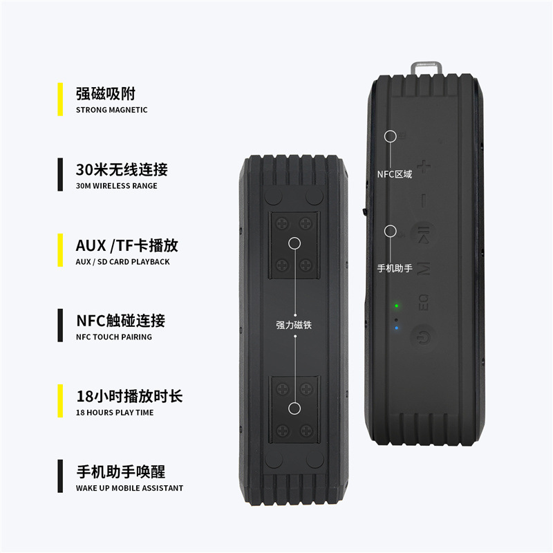 サイバーリス プライベートモデル ゴルフ 磁気吸着式 ハイパワー40w ワイヤレスBluetoothスピーカー NFC アウトドア ポータブル|undefined