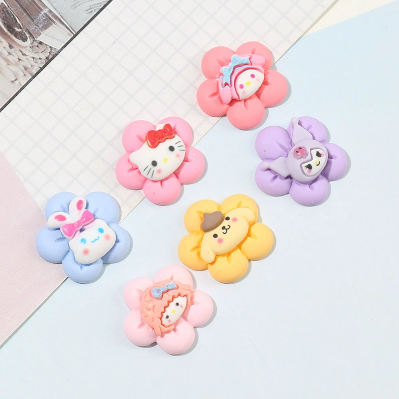 Cute children's hair accessory with bow, shoes, materials set, flowered, handmade