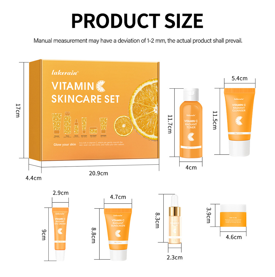 lakerain Vitamin C Skin Care Set - Refreshing Skin Care Facial Set undefined