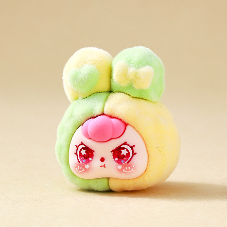 かわいい植毛カラーブロックウサギかわいい人形デスクトップ装飾品ハイエンドニッチライブブロードキャストブラインドボックス卸売|undefined