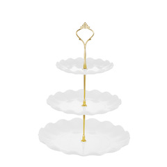 European-style three-layer fruit plate cake stand nuts plate afternoon tea dessert tray buffet birthday dessert table decor