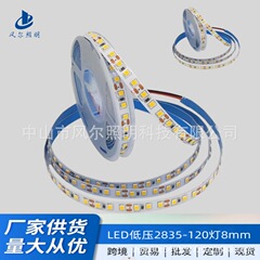 LED ライトストリップ 12V24V120 ライト 2835 低電圧ライトストリップ両面ボード 8 ミリメートルボードディスプレイキャビネットミラーライン光源