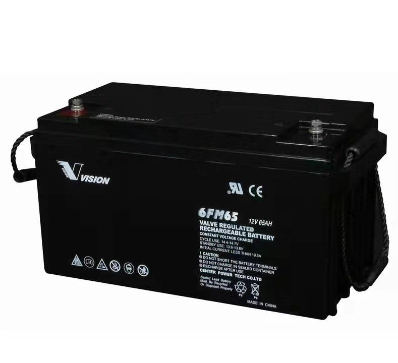 VISION威神蓄电池6FM65 12V65AH铅酸免维护UPS 直流屏EPS消防