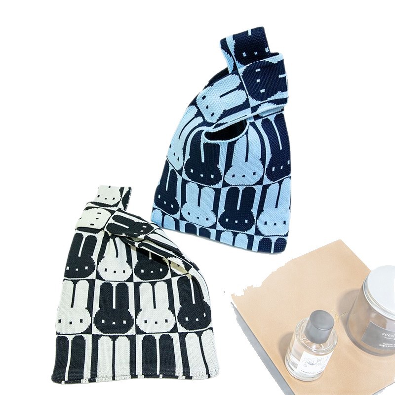 新款户外百搭针织托特包网红手办包包手机收纳包包ins女士手提包