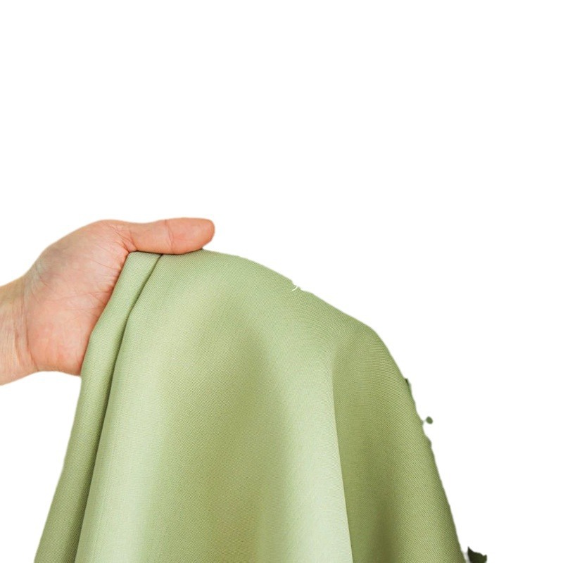 Cortinas francesas de alta opacas Matcha verde algodón y lino cortinas sala de estar dormitorio cortina Shaoxing de lujo ligero paño opacas al por mayor