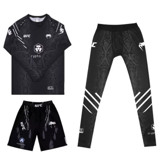 Professional Quick-Drying Boxing Clothing Three-Piece Set Fitness Clothing Sanda Mma Training Ready Stock Wholesale Cross-Border