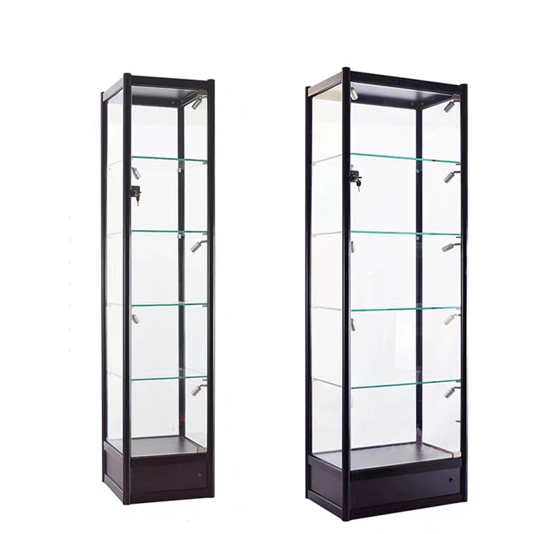 玻璃展示柜透明化妆品展柜小商品手办模型展示架珠宝陈列柜