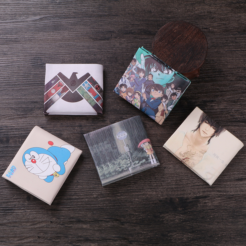 Cartoon Wallet 80% off Short Wallet for Male and Female Students, Anime 2D Gift, Clearance Sale at a Loss