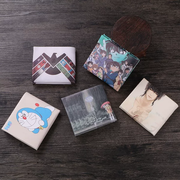 Cartoon Wallet 80% off Short Wallet for Male and Female Students, Anime 2D Gift, Clearance Sale at a Loss