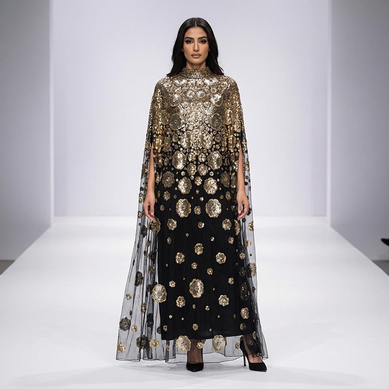 2026 New Fashion Heavy-Duty Embroidered Sequin Women's Loose Long Dress Women's Clothing 2026 New Fashion Heavy-Duty Embroidered Sequin Women's Loose Long Dress Women's Clothing