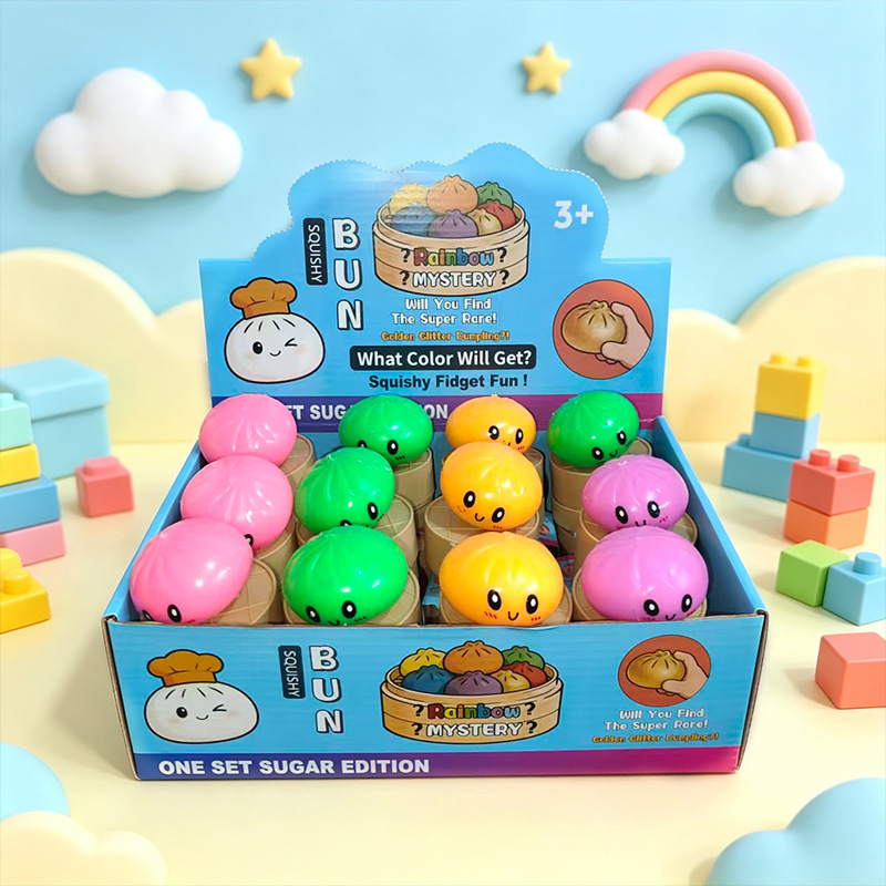 Small flour buns 5.5cm single random [take 24 pieces with display box]