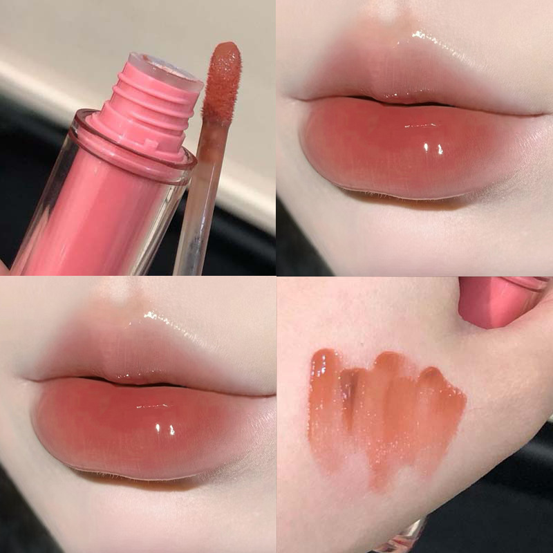 HERORANGE, esmalte de labios con espejo de luz de agua hidratante, atmósfera de primavera, brillo de labios transfronterizo blanco