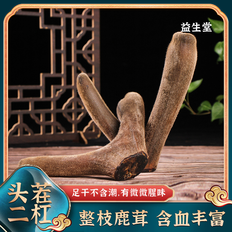 东北吉林鹿乡梅花鹿茸整枝切段切片滋补大补送人泡酒泡水厂家批发