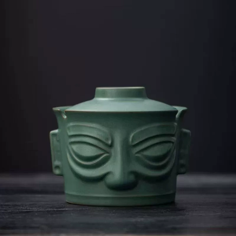 Чашка для чая (Sanxingdui) керамическая, сувенир с подарочной коробкой для офиса и путешествий