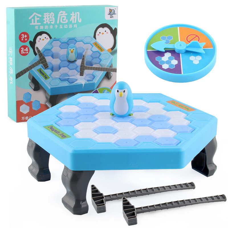 Pingüino romper el hielo Divertido juego multijugador de escritorio para niños guardar pingüino vencer Ice Cube guardar pingüino juguete al por mayor
