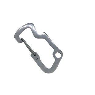 Multifunctional outdoor buckle EDC small horn shark multifunctional gadget carabiner stainless steel keychain quick hanging