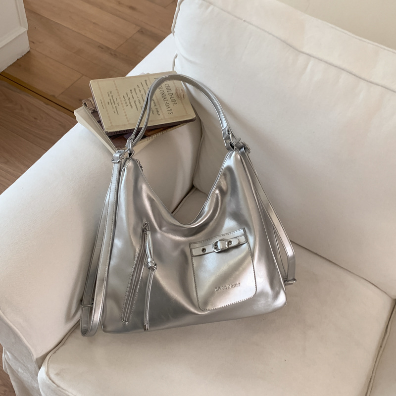 Bolsas de tendencia transfronteriza de gran capacidad para mujeres 2026 nueva moda coreana multipropósito mochila de viaje ocio bolsa de mano image 13