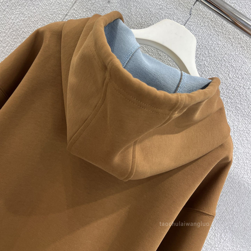 拼色连帽拉链卫衣外套 休闲中性风宽松百搭长袖开衫早秋 ZW63568|undefined