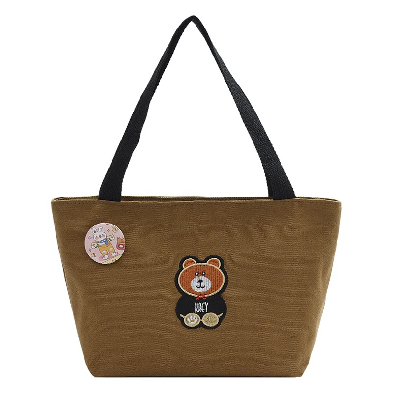 Nuevo bolso de mano para mujeres que van al trabajo y a la escuela, bolso de almacenamiento de almuerzo para viajar, bolsa de lona de gran capacidad