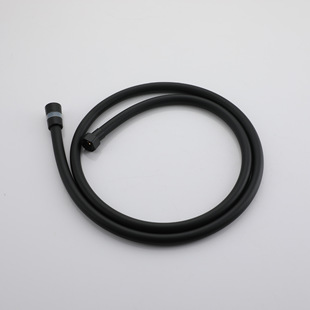Factory direct 1.5 meters black PVC hose hand-held tube shower tube copper cap 360 Rotating Shower tube