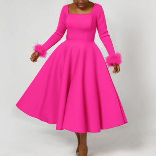D451 party dress����վ�����|����ëë�b�ȹ�[�Y�������B��ȹ