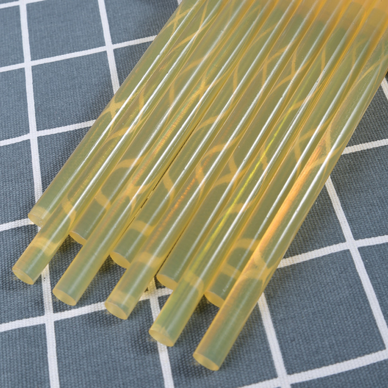 Varilla de pegamento termofusible al por mayor de fábrica 7mm hecha a mano para el hogar 11mm tira de pegamento termosoluble varilla de pegamento blanco transparente de alta viscosidad