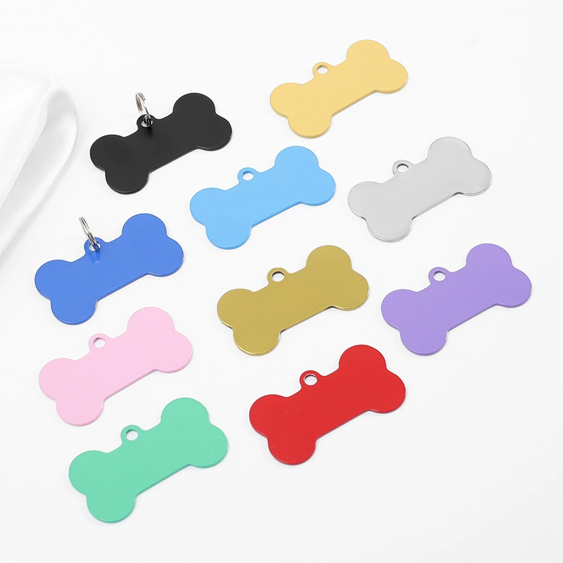 Металлический идентификационный жетон для домашних животных из нержавеющей стали, анти-потерянный жетон для собаки, титановая сталь, военный жетон, кулон, рекламный подарок, гравировка, жетон для собаки