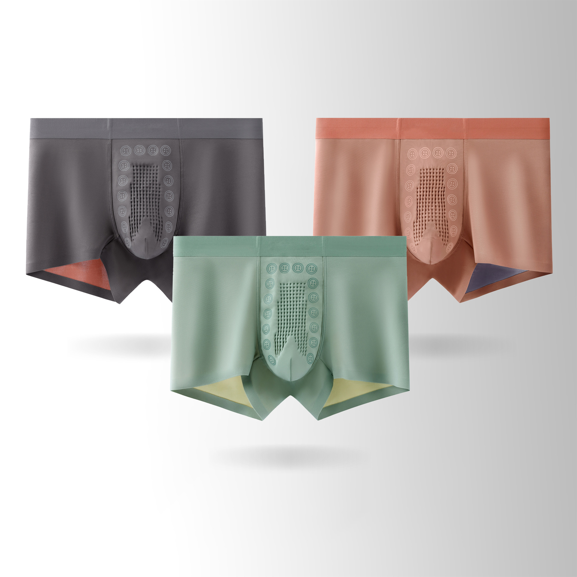 D956 dark gray + gray green + orange