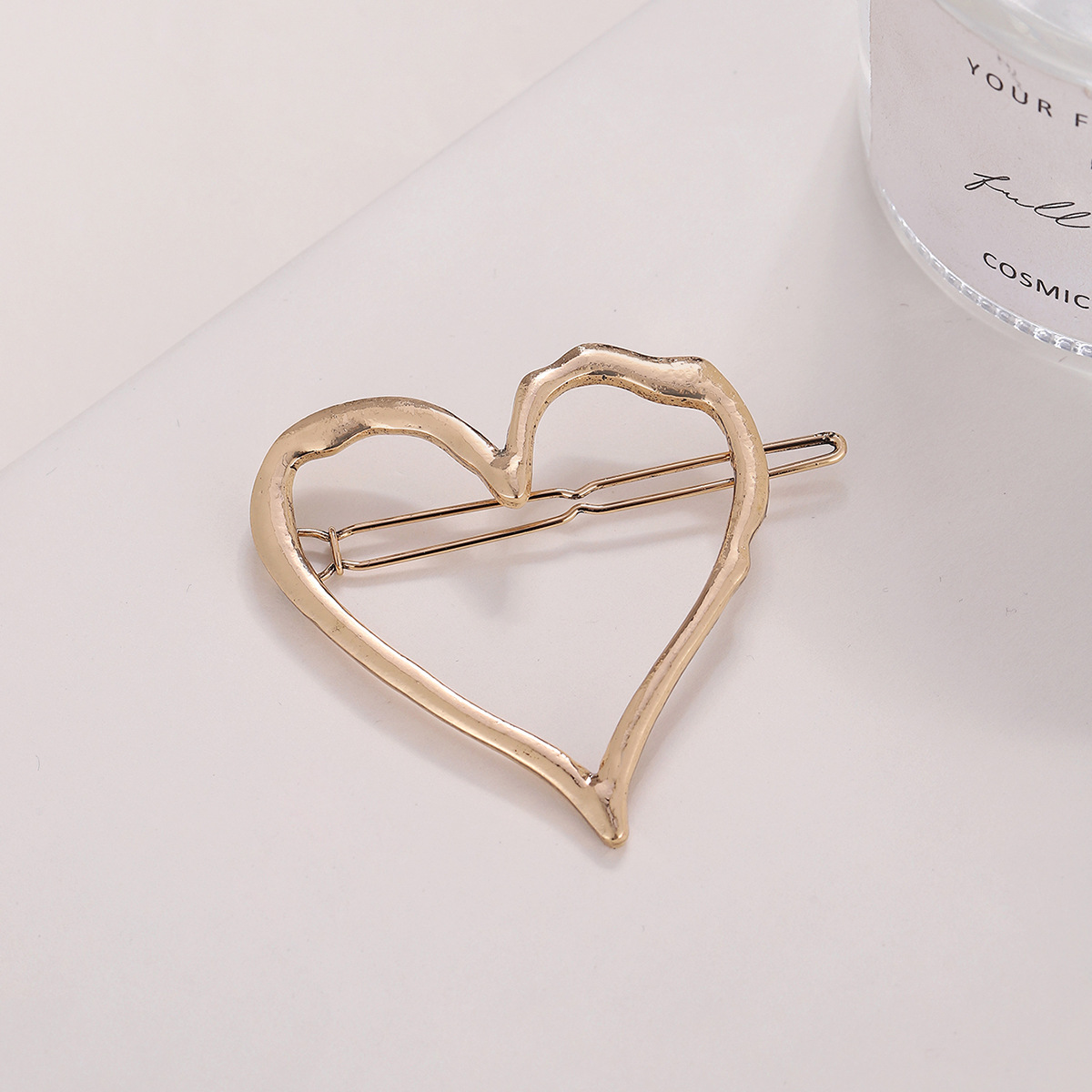 Women's Fashion Heart Shape Alloy Plating Hair Clip display picture 6