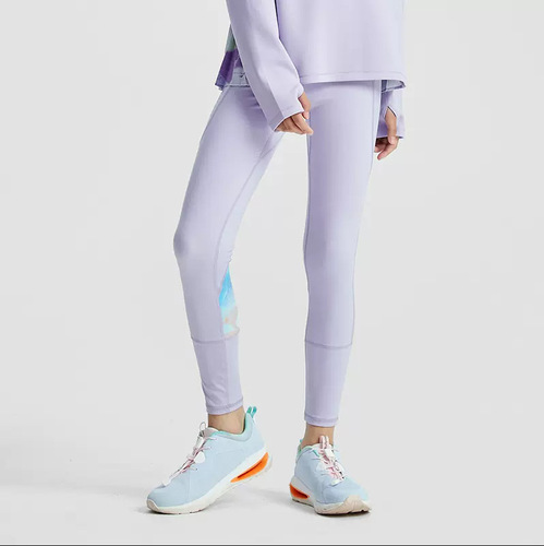 Girl's Children Yoga Pants 2024 Spring New Girls' Outerwear Splicing with Pockets Sports Tight Leggings