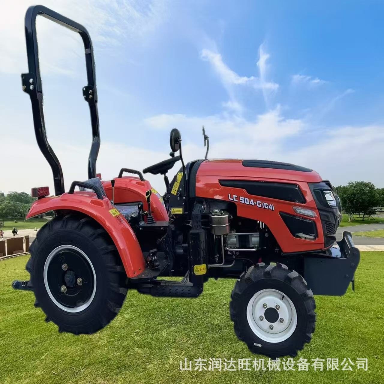 大棚王萨丁504四驱拖拉机 50马力旋耕农用耕田耕地果园地拖拉机