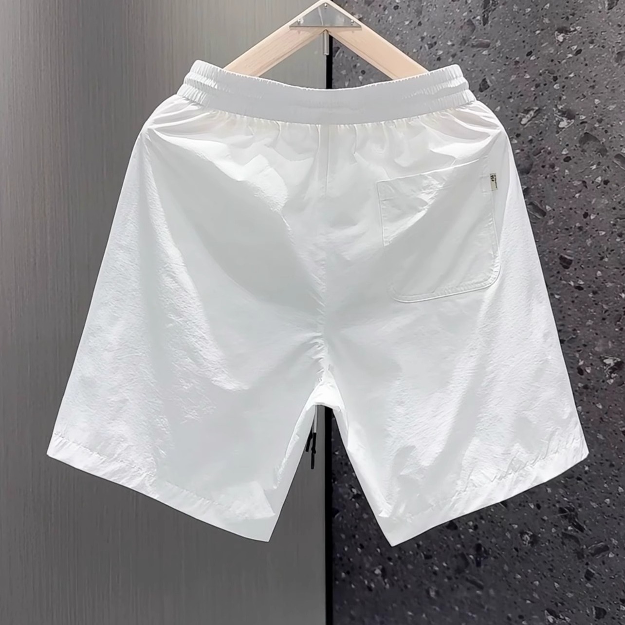Summer Thin Men's Shorts, Handsome, Loose, Trendy Sports Casual Pants, Internet Celebrity Straight Beach Pants for Men