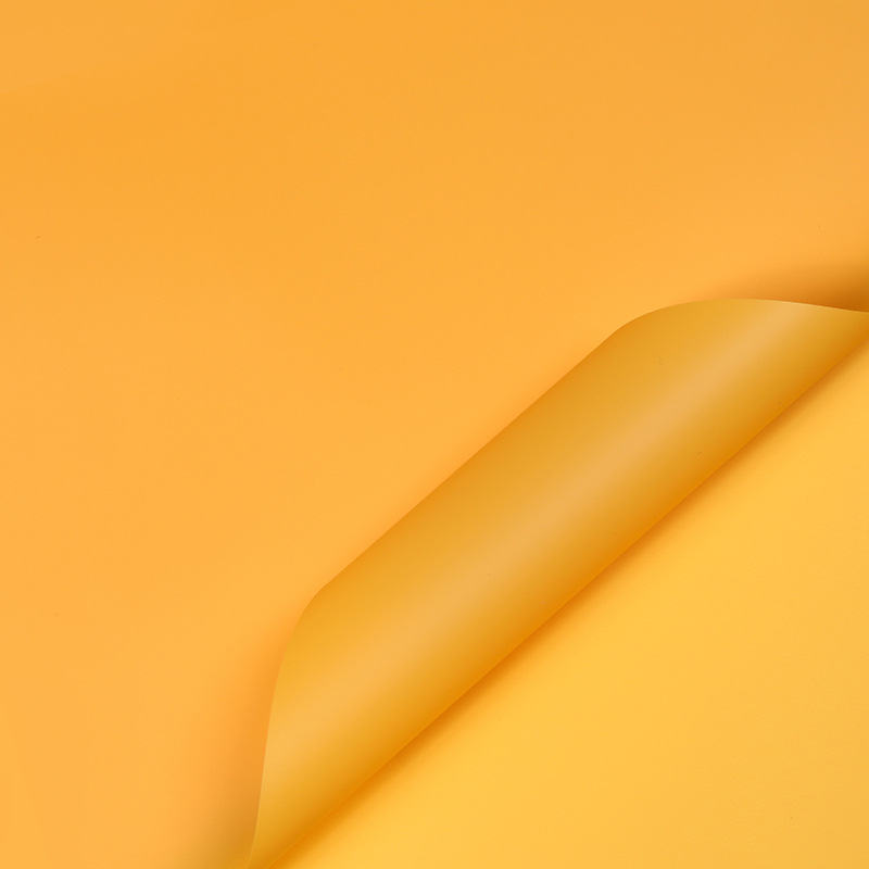 Papel liso coreano mate Papel de embalaje de ramo de color sólido coreano Papel de embalaje de flores impermeable de alta calidad Materiales de floristería