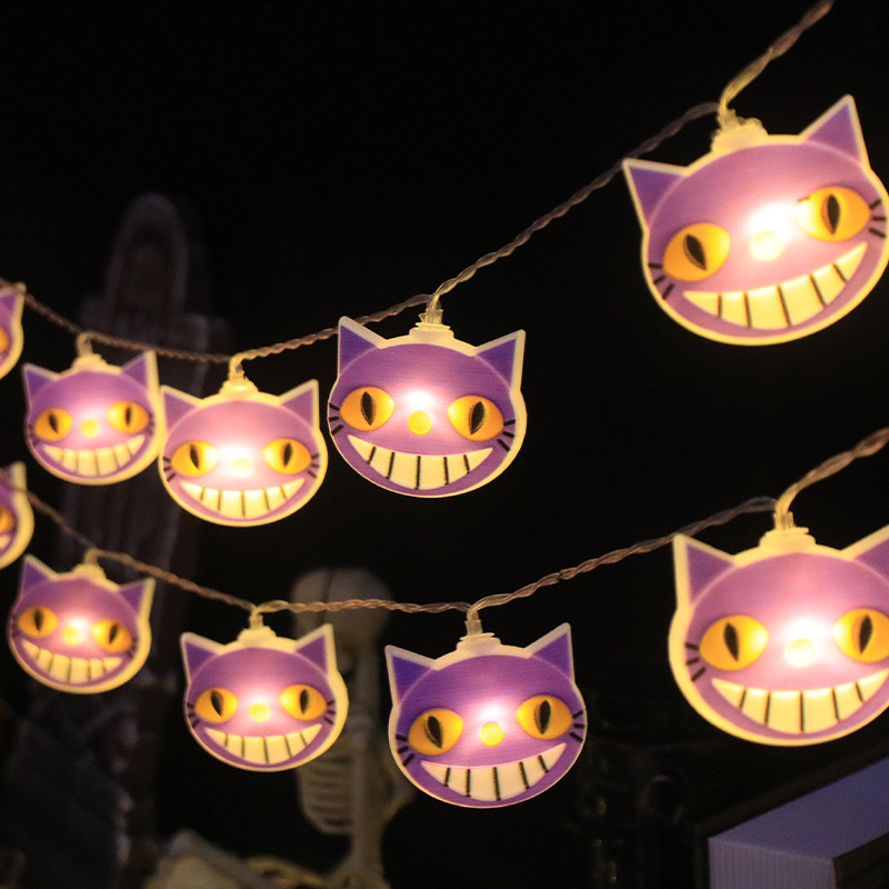 人気LEDクロスボーダーアマゾンハロウィンデコレーションパンプキンゴーストライトストリング装飾飾り付け吊り下げ飾りハロウィンデコレーション|undefined