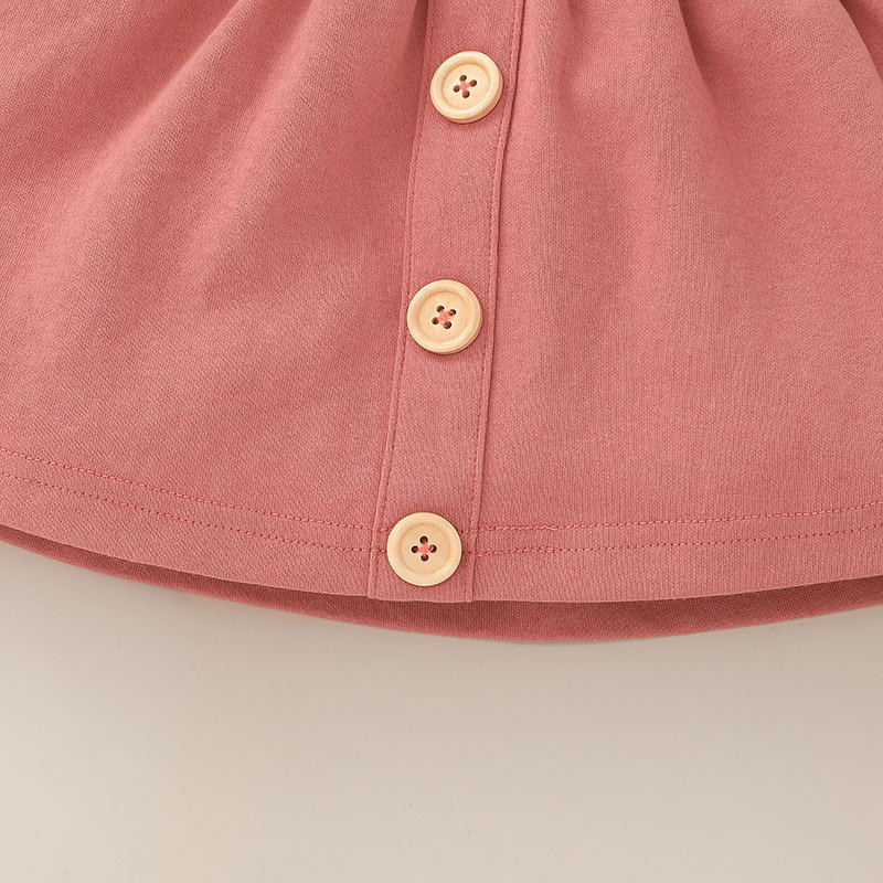 Fashion Long-sleeved One-shoulder Blouse Skirt Baby Suit Wholesale Nihaojewelry display picture 7