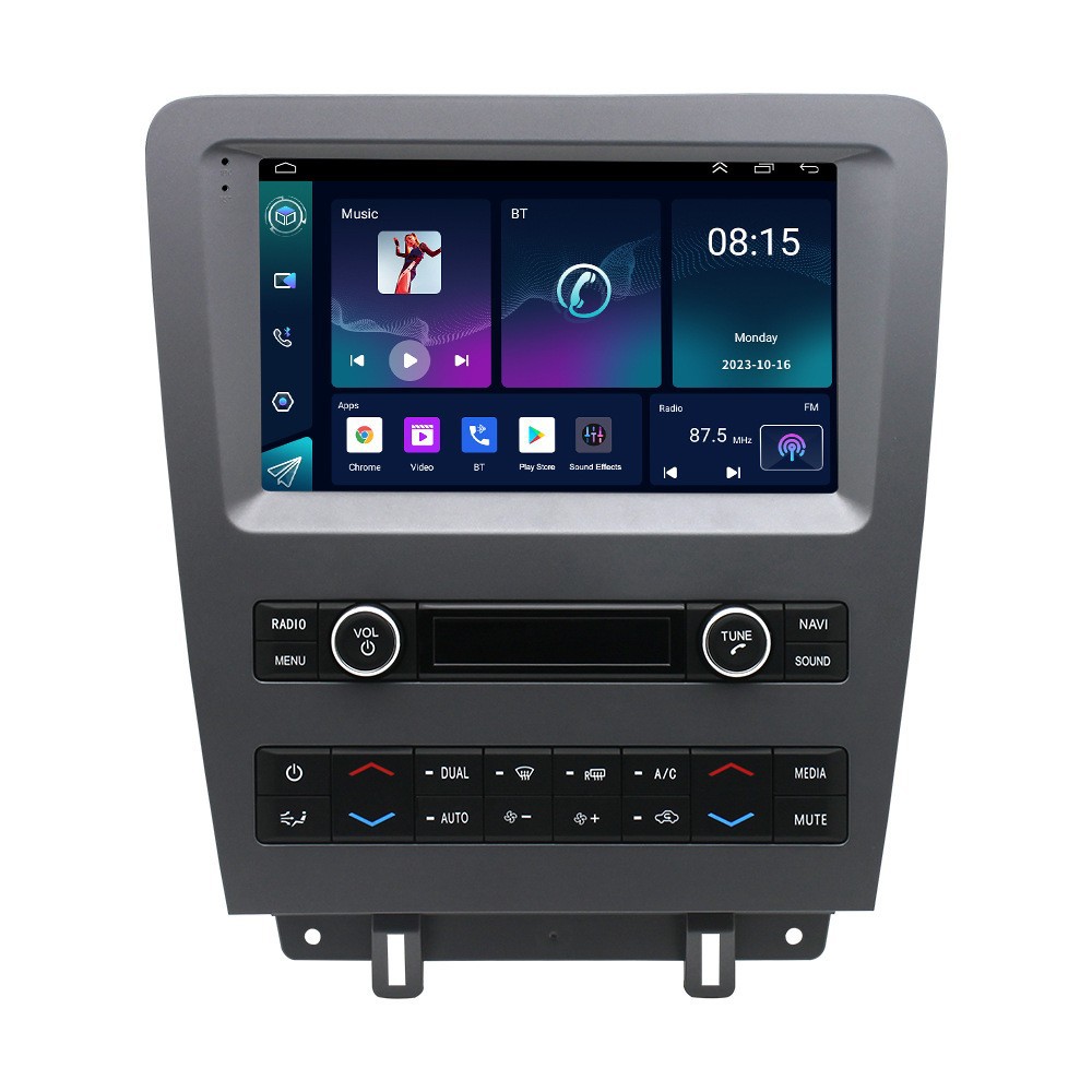 Adecuado para Ford Mustang 10-14 pantalla grande Android 9 pulgadas navegación para automóvil control central Bluetooth todo en uno