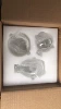 Transparent white set, pack pearl, 3 piece set