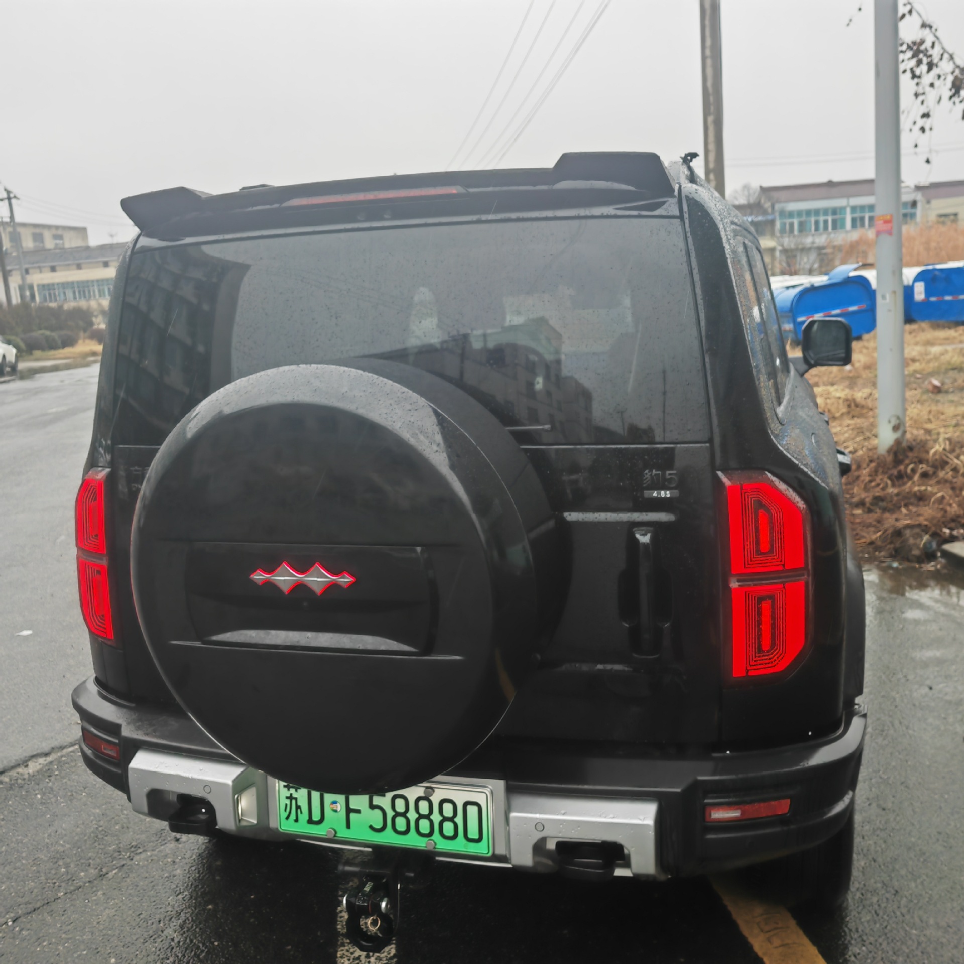 Suitable for Fang Cheng Bao 5 Original Modified Tire Spare Tire Cover Rear Tailgate Full Protection Wholesale