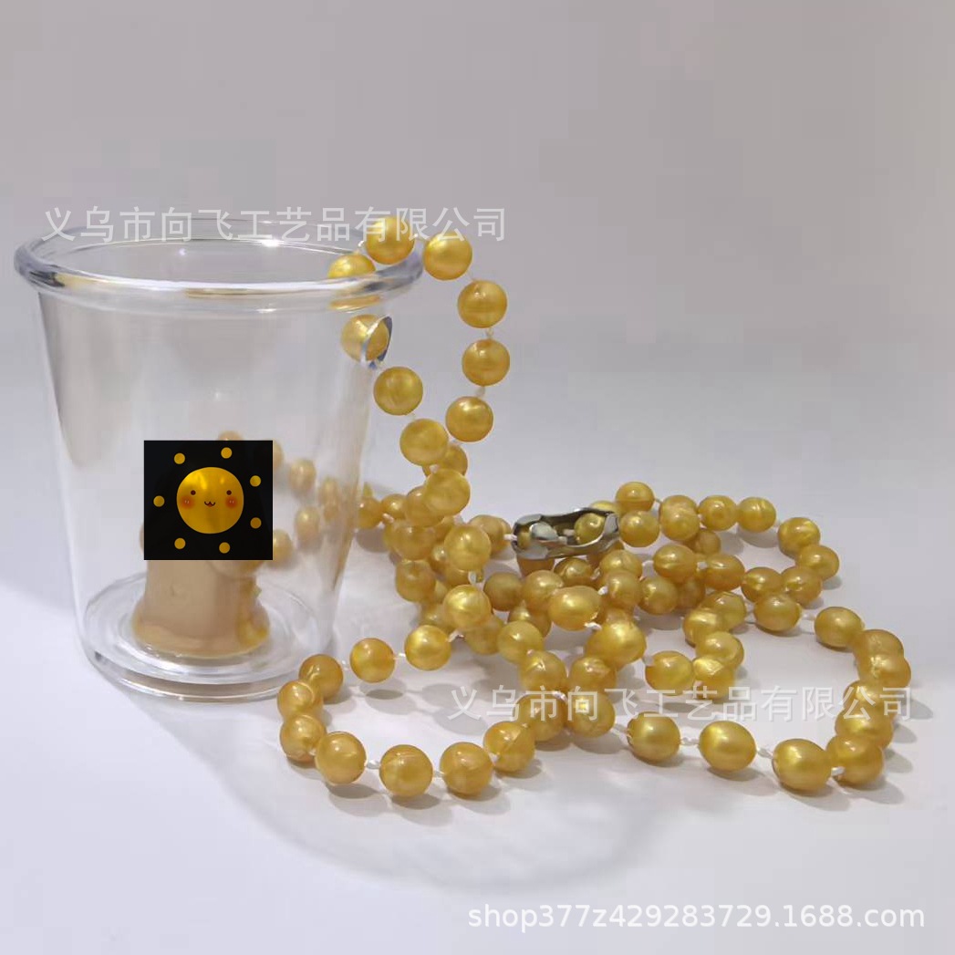 Macaron color transparente Cadena de cuentas Copa novia para ser FIESTA DE Navidad Halloween Fiesta de la boda