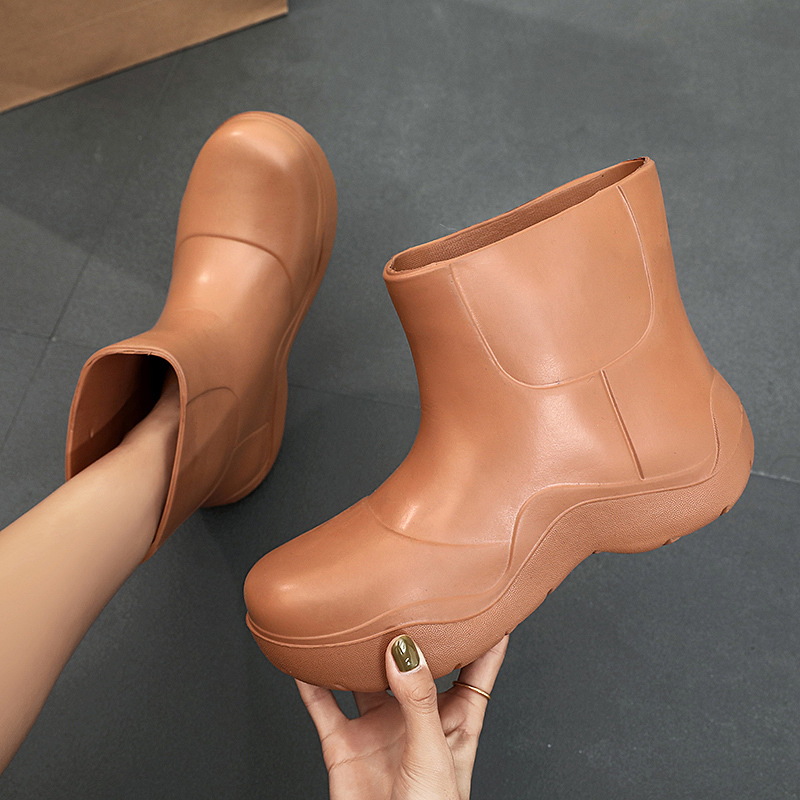 回力时尚雨靴成人雨鞋女士水鞋短筒胶鞋防滑保暖跨境pvc钓鱼花园