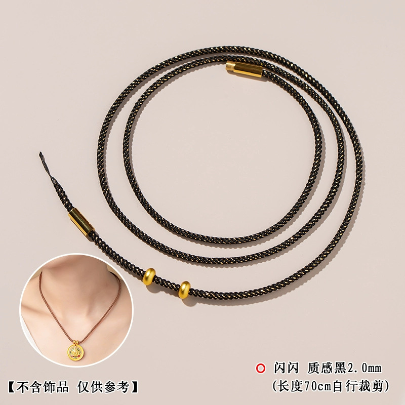 Cuerdas brillantes agujeros a través de cuerda de tejido dorado para parejas de hombres y mujeres cuerdas de mano de la vida de la cuerda roja cuerdas de mano giratorias