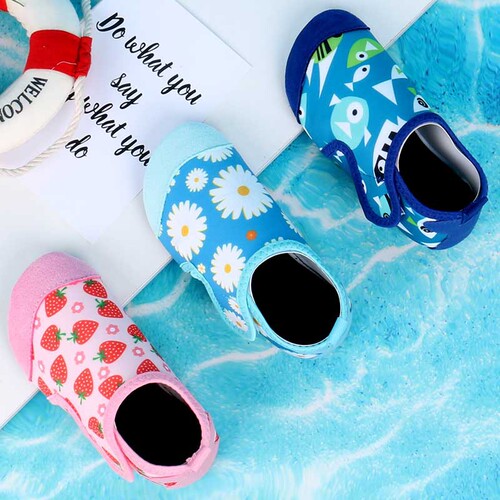 Children's water park shoes for men and women, swimming, rafting, snorkeling and river tracing shoes, non-slip beach shoes, socks and shoes for catching the sea
